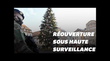 Video herunterladen: Le marché de Noël de Strasbourg rouvre sous très haute surveillance