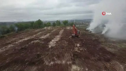 6 Tonluk İş Makinesini Çaldılar