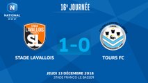 J16 : Stade Lavallois-Tours FC (1-0), le résumé I National FFF 2018-2019