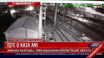 Ankara'daki tren kazasının görüntüleri ortaya çıktı