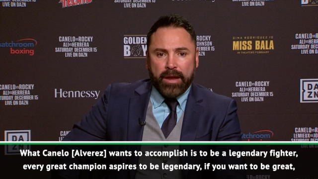 EXCLUSIVE: Canelo wants to be a legend - De La Hoya