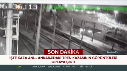 Ankara'daki tren kazasının görüntüleri