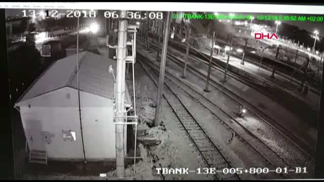 Tren Kazası Kamerada