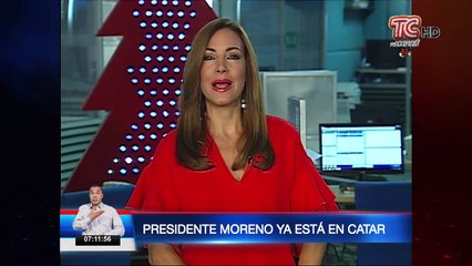 Presidente Lenín Moreno ya está en Catar