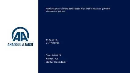 Yüksek hızlı trenin çarpışma anı