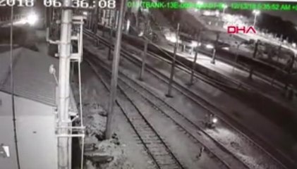Tren kazasının görüntüleri ortaya çıktı