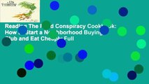 Reading The Food Conspiracy Cookbook: How to Start a Neighborhood Buying Club and Eat Cheaply Full