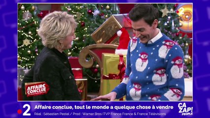 Sophie Davant casse un meuble dans Affaire Conclue !