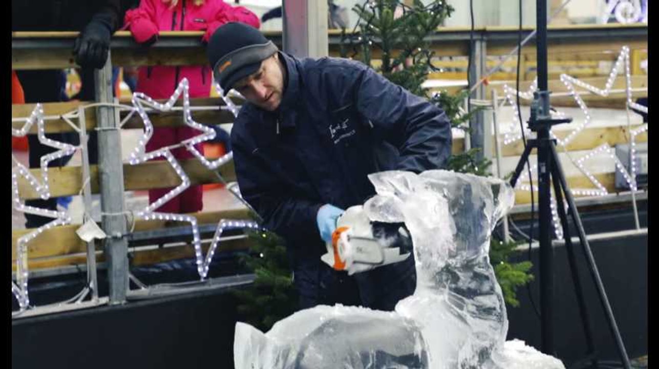 Samuel Girault, sculpteur sur glace