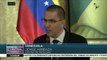 Canciller Arreaza expone a diplomáticos planes contra Venezuela
