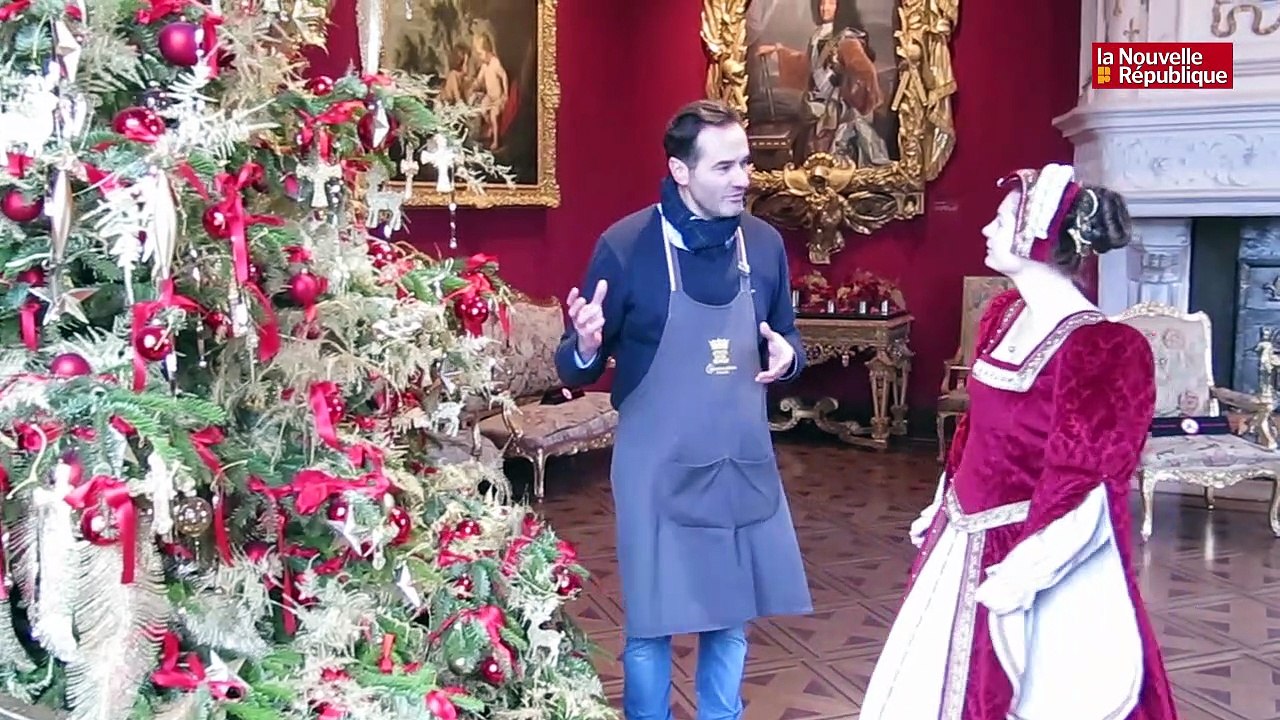 VIDEO.  Décors de fêtes  à Chenonceau