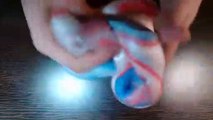 Mixing Clay With Slime - Blue & Red Clay vs Slime - Satisfying