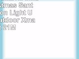 COSTWAY 12M21M Inflatable Christmas Santa Decoration Light Up Indoor Outdoor Xmas Gift