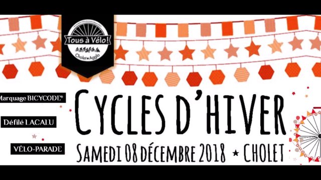 TAVCA - Cycles d'hiver 2018 : Bicycode, Lacalu et vélo-parade à Cholet