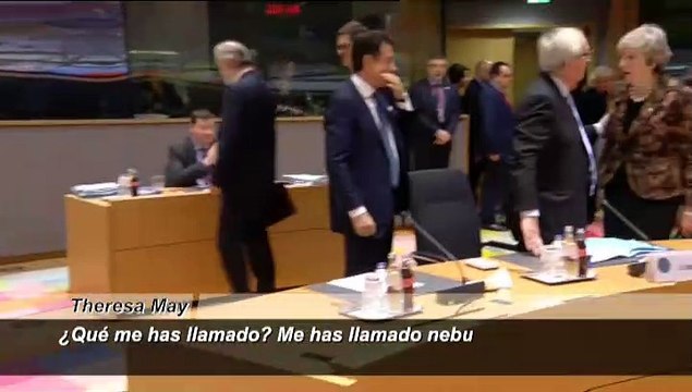 May y Juncker mantienen una tensa discusión en la cumbre de la UE a cuenta del Brexit