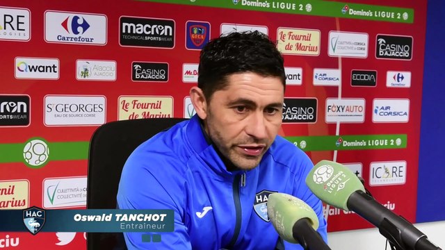 Après GFC Ajaccio - HAC (1-1), interview d'Oswald Tanchot Toutes les modifications ont été enregistrées.