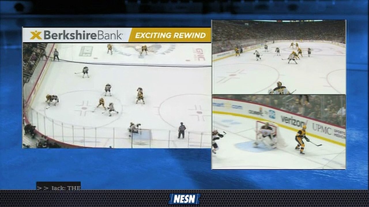 Berkshire Bank Exciting Rewind: Bruins' Breakdown Leads To Penguins' First Goal
