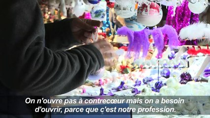 Réactions à Strasbourg à la réouverture du marché de Noël