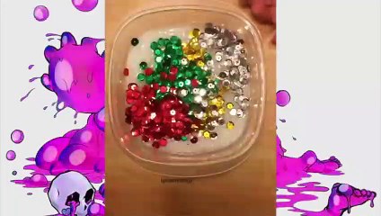 Satisfying Slime-#51 Crunchy | Clear | Flubber | Fluffy | Edible | Glitter Slime