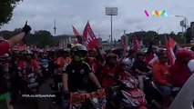 Pesta Persija Juara, Jakmania Bikin Jakarta Jadi Oranye