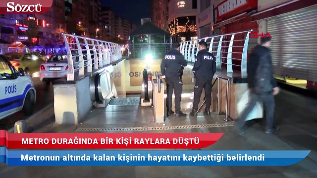 Bir kişi raylara düştü! Metro seferleri durdu