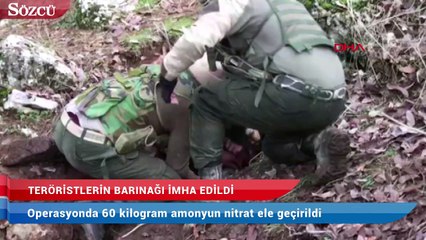 Diyarbakır’da PKK’lı teröristlerin barındığı yerler imha edildi