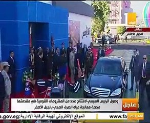 السيسي يصل "الجبل الأصفر" لافتتاح عدد من المشروعات