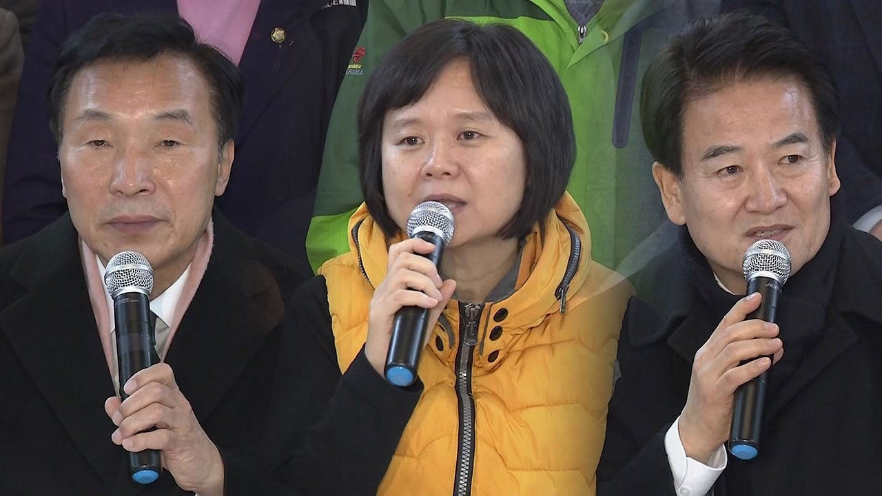 야 3당 '선거제 개편' 농성 해단식...손학규·이정미 단식 중단 / YTN
