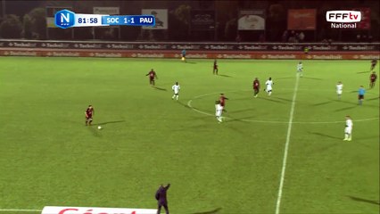 Doublé de ROCHETEAU !!! Il récupère un centre dans la surface et ajuste une frappe en pivot qui fait mouche, 2-1 pour Cholet.