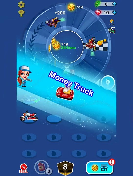 Well of Death - Merge bike click & idle Tycoon Gameplay By GameiCreate