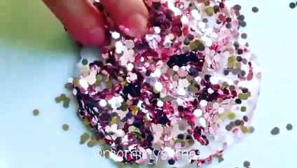 Glitter Slime   Most Satisfying Slime ASMR Video #
