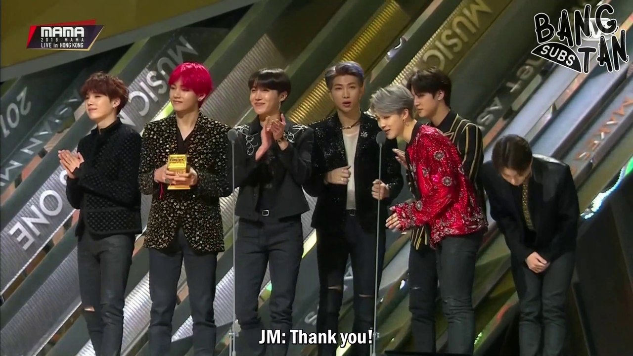 [ENG] 181214 MAMA in Hong Kong - BTS Wins Best Asian Style