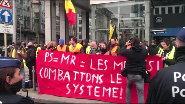 Sarı Yelekliler Protesto Düzenledi - Brüksel