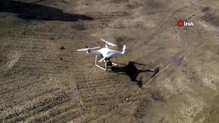 Soma'da drone destekli trafik denetimi