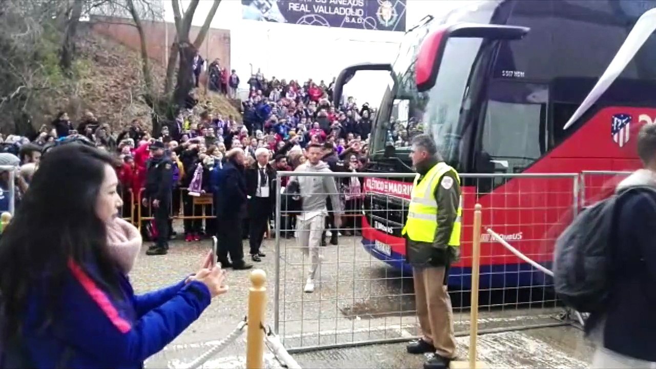 Real Valladolid - Atlético de Madrid: Llegada del Atlético a Pucela