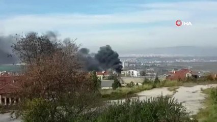 Bursa'da 5 Katlı Apartmanın Çatı Katında Yangın Çıktı