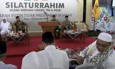 Menhan Gelar Silaturahim dengan Ulama Serta TNI-Polri