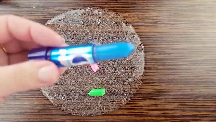 Mixing Makeup Into Slime