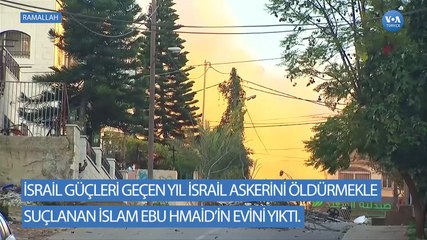 Ramallah’ta İsrail Askerini Öldürmekle Suçlananın Evi Yıkıldı