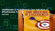 viewEbooks & AudioEbooks Core Indicators of Effectiveness for Community Colleges Full access