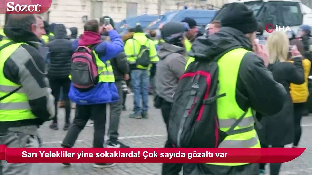 Sarı Yelekliler yine sokaklarda! Çok sayıda gözaltı var