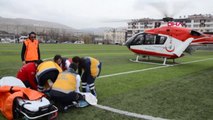 Malatya Sobadan Zehirlenen Çifte Ambulans Helikopterli Sevk