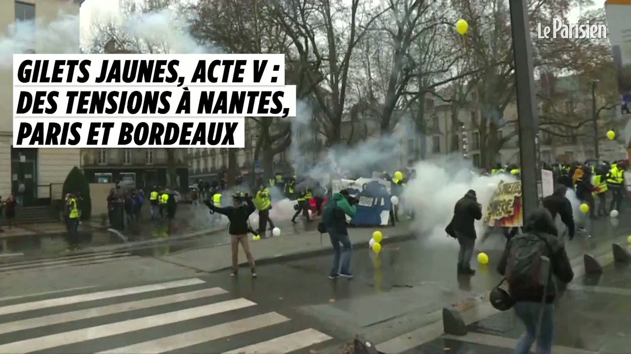 Gilets jaunes, acte V : des tensions à Paris, Nantes et Bordeaux