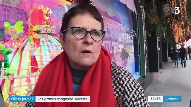 Gilets jaunes : les grands magasins restent ouverts