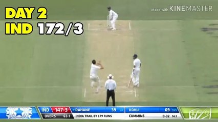 India Vs Australia 2nd Test Day 2 Highlights & Analysis - India 172/3