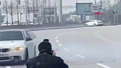 Ankara'da Trafiği Durdurarak Lüks Aracı ile Drift Yapan Sürücü M.t.d.'ye 5 Bin 10 Lira Para Cezası...