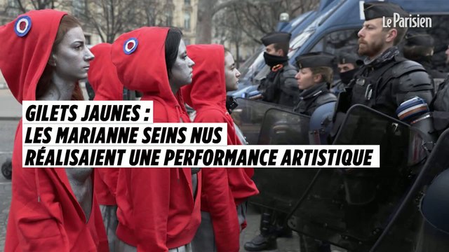 Les Marianne seins nus avec les Gilets jaunes réalisaient en fait une performance artistique
