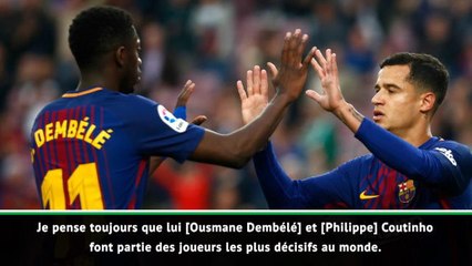 Barcelone - Valverde : "Dembélé est parmi les joueurs les plus décisifs au monde"