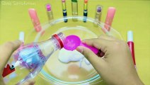 Making Slime With White Glue And Mixing 30 Lipstick And Glitter in Slime!