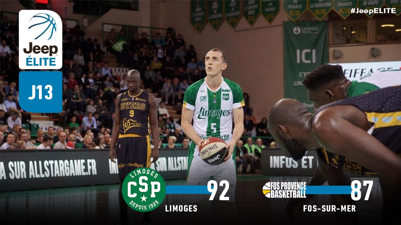 Jeep® ÉLITE : Limoges vs Fos-sur-Mer (J13)